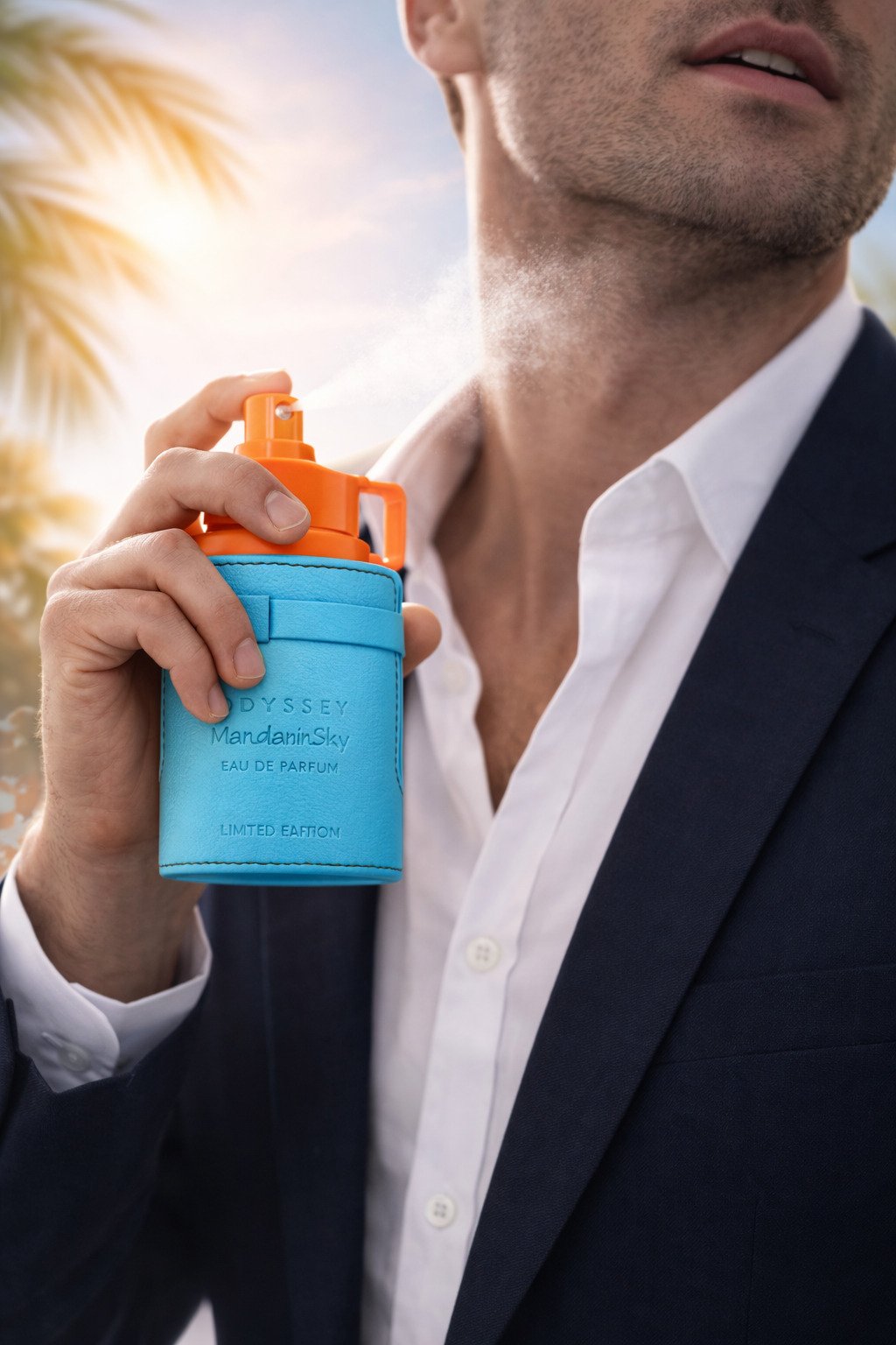 Hombre usando Mandarin Sky